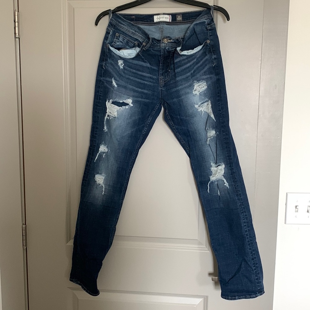 Mens slim straight